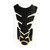 3D Motorcycle Gas Oil Fuel Tank Sticker Pad Protector Decoration Fit for Yamaha(BlackGold )