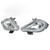 12V Front LED Headlights with Bulbs 5 Wires 4 Plugs for 150CC 200CC 250CC 300CC Chinese ATVs