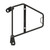 Black Motorcycle Saddle Bracket Iron Rustproof Motorcycle Saddlebag Luggage Rack Replacement for CB350 Hness 2021‑2023