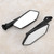 2Pcs Universal Motorcycle Side Rear View Mirrors Easy to Install Motor Mirror