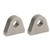 2pcs Shackle Mount Heavy Duty 1 Inch Thick Steel Weld On Shackle Clevis Mounts for Tractors