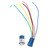12V 0.6in LED Light Push Button Self Locking Self Reset Waterproof Toggle Switch(Blue Light )