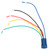 12V 0.6in LED Light Push Button Self Locking Self Reset Waterproof Toggle Switch(Blue Light )