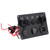 Marine Switch Panel High Efficiency Protection 5 Digit Easily Replace Waterproof Switch Voltmeter for RV Car Boat Truck