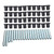 60PCS Control Arm Bushing Kit 7501097 Black Low Wear Replacement for Polaris Ranger XP 800 2010‑2014