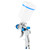 HVLP Paint Spray Guns Kit 600CC Capacity Gravity Feed Automobile Painting Sprayer with 3 Nozzles