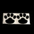 2pcs Universal PVC Dog Paw Footprint Sticker Car Emblem Decal Decoration Exterior AccessoriesBlack