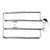 Motorcycle Fender Luggage Rack Backrest Support Frame Fit for Nightster Roadster XL883 XL1200