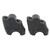 2PCS Handlebar Riser CNC Aluminum Alloy Replacement for Benelli TRK502X 502C TNT250 TNT300 Black