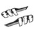 4PCS Taillight Frame Trim Carbon Fiber Glossy High Toughness for Mustang Mach‑E 2021 Onwards
