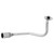 Motorcycle Exhaust System Front Middle Link Pipe 51mm Tip Stainless Steel for X‑ADV150