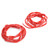 2pcs 110.2in Car Door Anti Collision Strips Rubber Sealing Anti Scratch Protection Universal(Red )