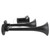12V 135dB Air Horn Siren Dual Trumpet Aluminium Alloy Loudspaker for Car Truck RV with MotorBlack