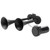 12V 135dB Air Horn Siren Dual Trumpet Aluminium Alloy Loudspaker for Car Truck RV with MotorBlack