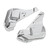 1 Pair Motorcycle Front Brake Caliper Cover Brake Caliper Protector Guard Replacement for Gold Wing 18‑21Electroplating Chrome