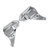 1 Pair Motorcycle Front Brake Caliper Cover Brake Caliper Protector Guard Replacement for Gold Wing 18‑21Electroplating Chrome