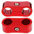 Aluminum Alloy AN4 Oil Fuel Water Hose Tube Separator Divider Auto Accessory (Red)
