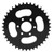 Rear Chain Sprocket 37mm Inner Hole Black 6 Holes 428 40T Stainless Steel for 4 Wheel ATV Quad Bike