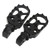 1 Pair Motorcycle Rear Footpegs CNC Aluminum Anodized Surface Replacement for F900R F900XR 2020‑2022 Black