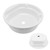 RV Bathroom Vessel Sink 430x140mm Round White Hand Washing Acrylic Large Capacity for Camper Caravan Yacht