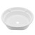 RV Bathroom Vessel Sink 430x140mm Round White Hand Washing Acrylic Large Capacity for Camper Caravan Yacht