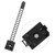 50pcs Self Adhesive Adjustable Clips Fastens Car Cable Wire Tie Clamp Organizer Black