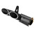 Refit Universal Glossy Black 51mm Motorcycle Slip On Exhaust Rear Pipe Tailpipe