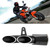 Refit Universal Glossy Black 51mm Motorcycle Slip On Exhaust Rear Pipe Tailpipe