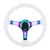 14in 6‑Hole Racing Steering Wheel Colorful Spoke ABS Drifting Wheel Universal for Car