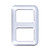 Rear Trunk Trailer Button Frame ABS Silver Trim Fit for Land Rover Defender 2020‑2021