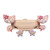 Car Phone Holder Universal Multifunction Cute Cartoon Prevents Shake 6 Points Air Vent Car Phone Holder for Car Pink (Lina)