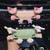 Car Phone Holder Universal Multifunction Cute Cartoon Prevents Shake 6 Points Air Vent Car Phone Holder for Car Pink (Lina)