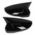 2pcs Door Rearview Mirror Cover Left Right ABS Wearproof Sturdy Replacement for Octavia 15‑20Black
