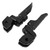 Motorcycle Front Foot Pegs Strong Grip Anti Slip Short Aluminum Alloy Foot Pedal Replacement for DUCATI Monster 696 795 Black