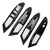 Inner Door Armrest Window Switch Button Trim Carbon Fiber Style Replacement for Ford Focus 2019-2021