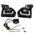 1 Pair Car Daytime Running Light Turn Signal 2‑Color LED Fog Lamp Fit for Hiace 14‑18