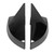 1 Pair Side Door Mirror Cover Rear View Mirror Housing Replacement for A3 S3 8V RS3 2013‑2019 Glossy Black