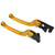 Brake Clutch Levers Handle High Sensitivity CNC Aluminium Alloy Universal Accessories for MotorcycleGold