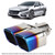 Universal Stainless Steel Car Modified Double Exhaust Pipe Rear Muffler Tip Tail Throat