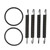 Exhaust Pipe Springs O Rings Kit 90507‑20030‑00 Replacement for YFZ350 Banshee 1987‑2006