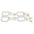 4 Sets Carburetor Repair Kit Motorcycle Carb Fixing Fit for SUZUKI GSF600S BANDIT 1996‑1999