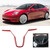 Auto Car Steering Wheel Decorative Frame Cover Trim Fits for Tesla Model 3 2017-2019Red