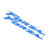 Pair of Emblem Stickers 3-Dimensional Motorcycle Body Decals for Honda FORZA 300 125 250Blue