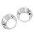 2pcs Car Front Fog Light Lamp Cover Trim Ring ABS Sliver Replacement for X5 2000‑2003