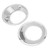 2pcs Car Front Fog Light Lamp Cover Trim Ring ABS Sliver Replacement for X5 2000‑2003
