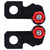 2pcs Motorcycle Axle Block Slider Aluminum Alloy Replacement for CB650R/F CBR650R 2019‑2020Red