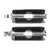1 Pair Motorcycle Footrest Footpegs NonSlip Foot Pegs Motorbike Upgrade Accessories(Silver )