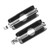 1 Pair Motorcycle Footrest Footpegs NonSlip Foot Pegs Motorbike Upgrade Accessories(Silver )