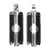 1 Pair Motorcycle Footrest Footpegs NonSlip Foot Pegs Motorbike Upgrade Accessories(Silver )