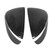 2Pcs Rearview Mirror Cover Cap Carbon Fiber Exterior Housing Fit for Mazda CX‑5 2012‑2015